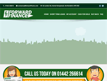 Tablet Screenshot of forwardfinance.net